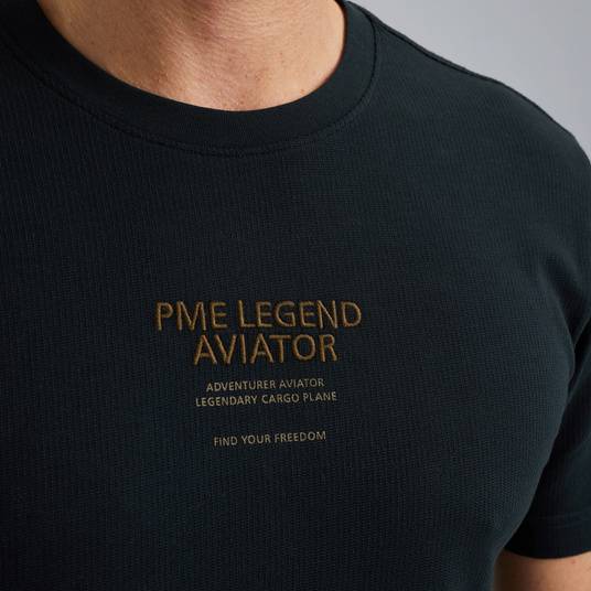 Pme Legend T-Shirt Mit Waffelstruktur