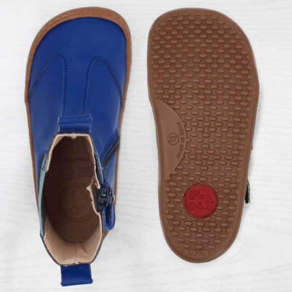 Pololo Barfußschuh Chelsea Aus Kaktusleder Blau (vegan)