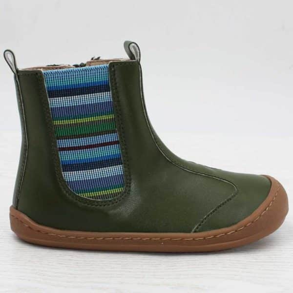 Pololo Barfußschuh Chelsea Aus Kaktusleder Grün (vegan)