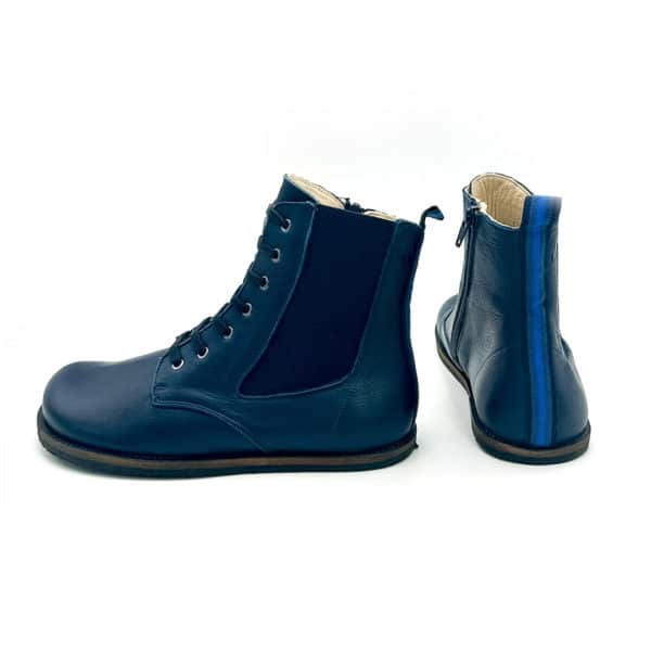 Pololo Barfußschuh Damenstiefellette „MN Aspen“ Von Martin Natur – Blau