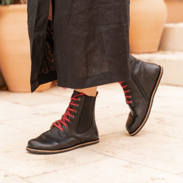 Pololo Barfußschuh Damenstiefellette „MN Aspen“ Von Martin Natur – Blau