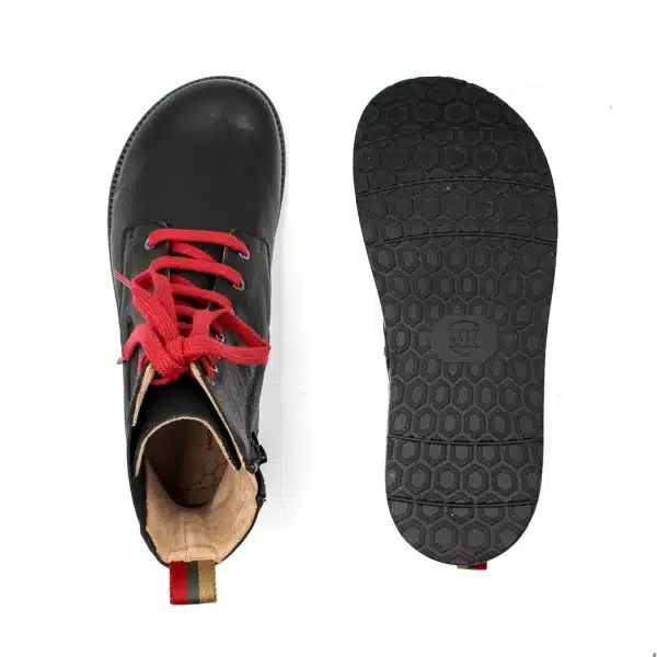 Pololo Barfußschuh Damenstiefellette „MN Aspen“ Von Martin Natur – Schwarz