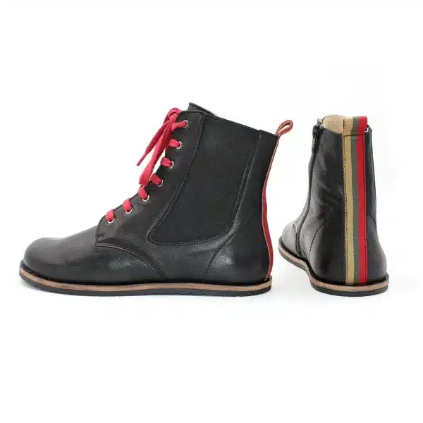 Pololo Barfußschuh Damenstiefellette „MN Aspen“ Von Martin Natur – Schwarz