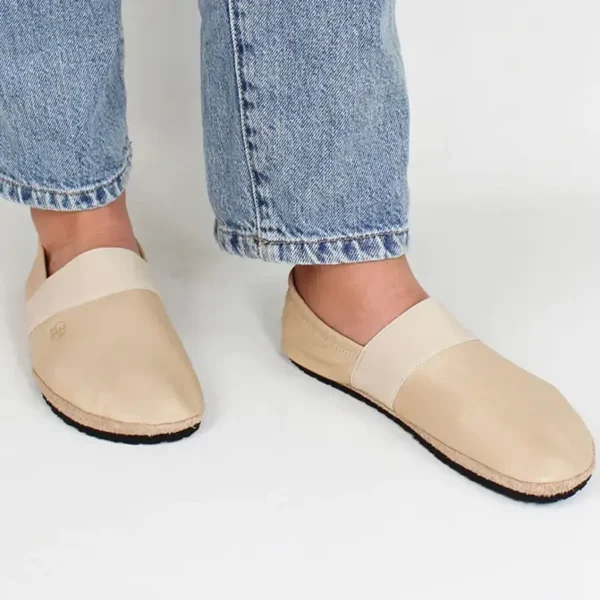 Pololo Barfußschuh Für Große Kinder Und Erwachsene “MN-Apache” Beige