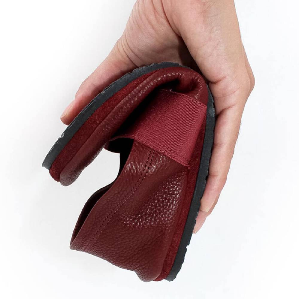 Pololo Barfußschuh Für Große Kinder Und Erwachsene “MN-Apache” Weinrot