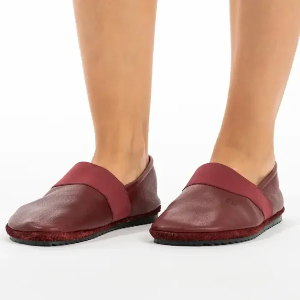 Pololo Barfußschuh Für Große Kinder Und Erwachsene “MN-Apache” Weinrot