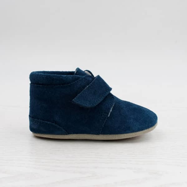 Pololo Für Die Ersten Schritte – “Porto” Der Barfuß Kleinkindschuh Blau Als Kletter