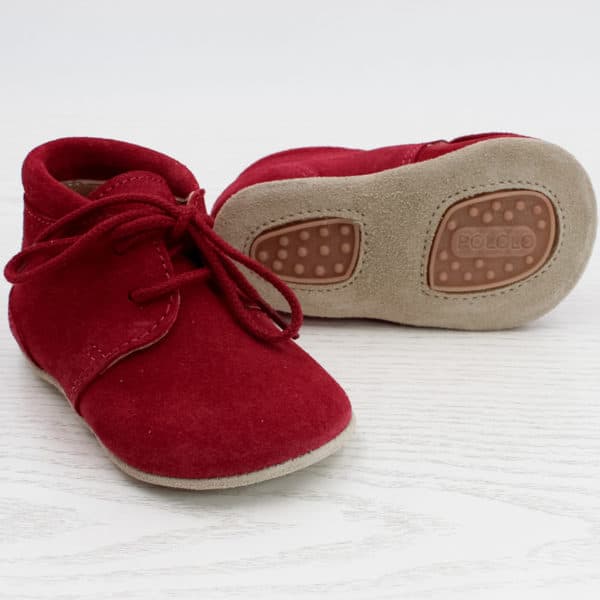 Pololo Für Die Ersten Schritte – “Porto” Der Barfuß Kleinkindschuh Rot