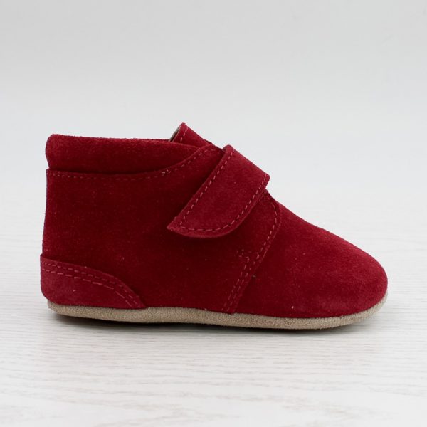 Pololo Für Die Ersten Schritte – “Porto” Der Barfuß Kleinkindschuh Rot Als Kletter