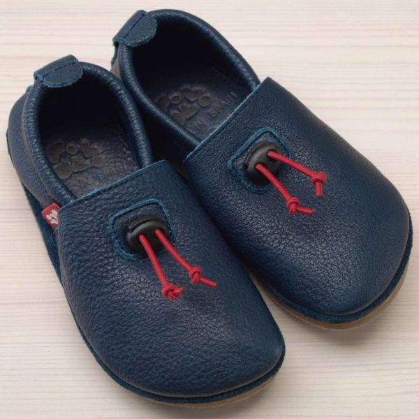 Pololo Outdoor Barfußschuh “Cordel” Blau mit Gummisohle