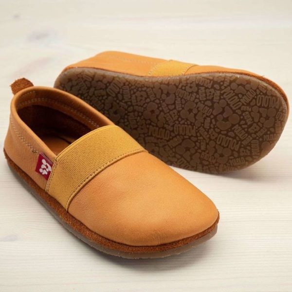 Pololo Outdoor Barfußschuh “Elastico” Hellbraun Mit Gummisohle – Restgrößen