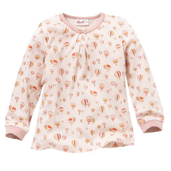Pololo People Wear Organic Langarm-Pyjama “Heißluftballon”, Rosa, Baumwolle (Bio)