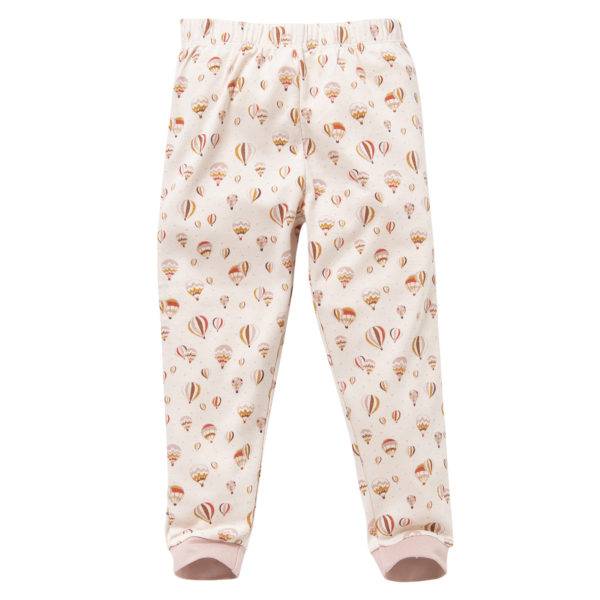 Pololo People Wear Organic Langarm-Pyjama “Heißluftballon”, Rosa, Baumwolle (Bio)