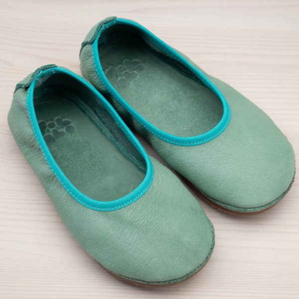 Pololo Ballerina Outdoor Leder Grün