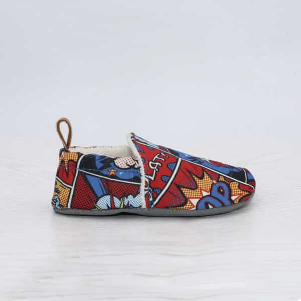 Pololo Barfuß Hausschuh Comic