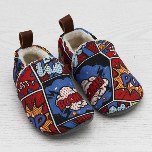 Pololo Barfuß Hausschuh Comic