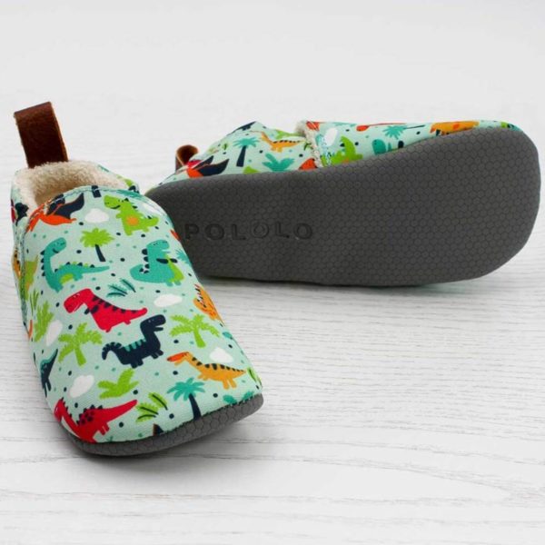 Pololo Barfuß Hausschuh Dinos