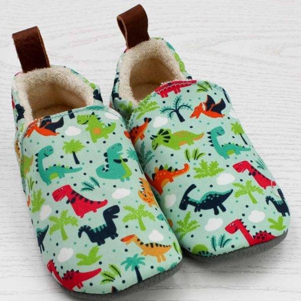 Pololo Barfuß Hausschuh Dinos