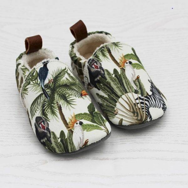 Pololo Barfuß Hausschuh Dschungel