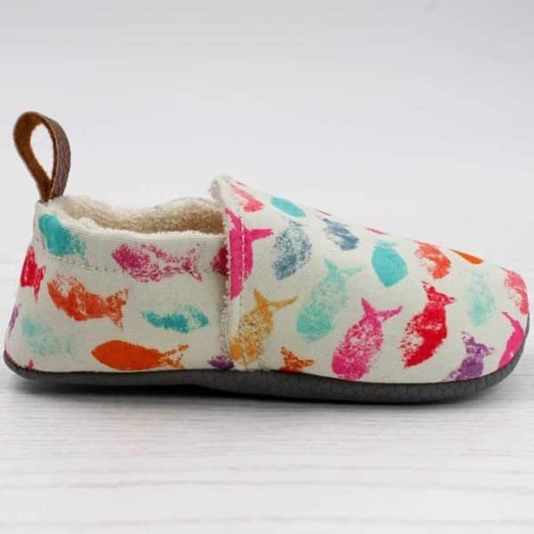 Pololo Barfuß Hausschuh Fische