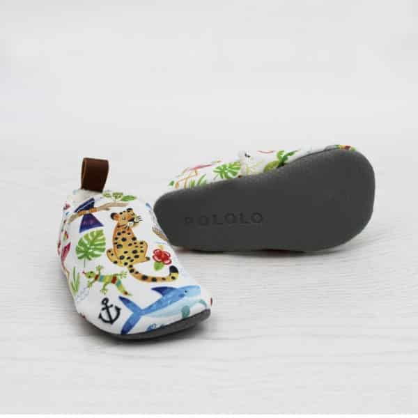 Pololo Barfuß Hausschuh Tiere