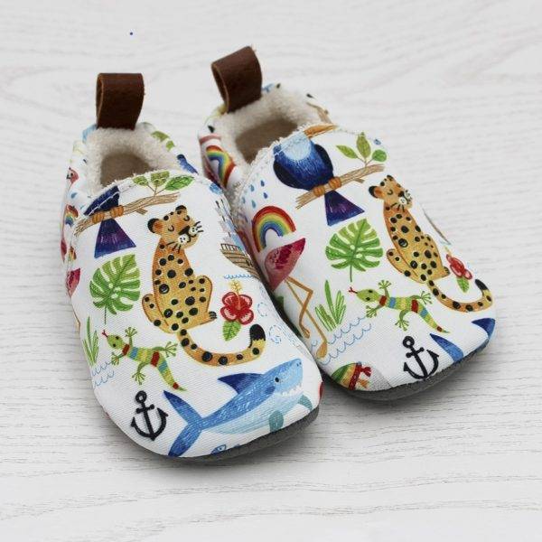 Pololo Barfuß Hausschuh Tiere