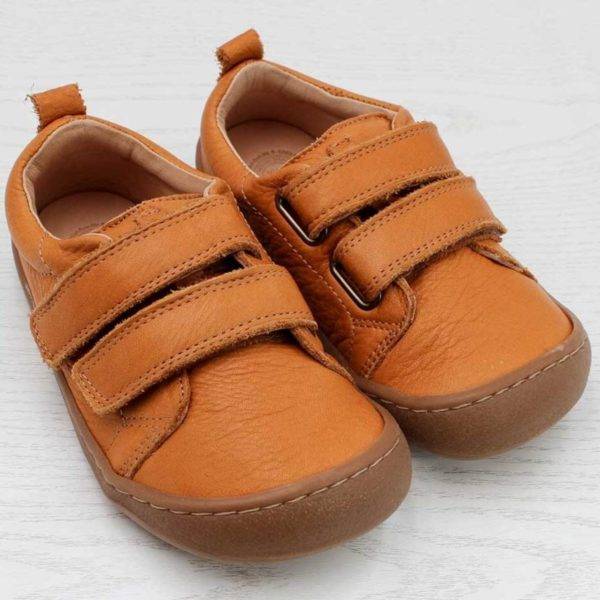 Pololo Barfuss Sneaker Leder hellbraun