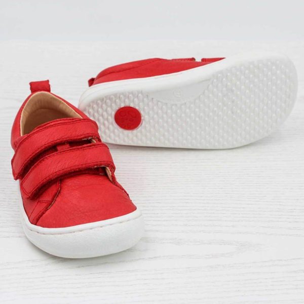 Pololo Barfuss Sneaker Leder Rot