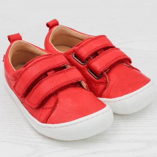 Pololo Barfuss Sneaker Leder rot