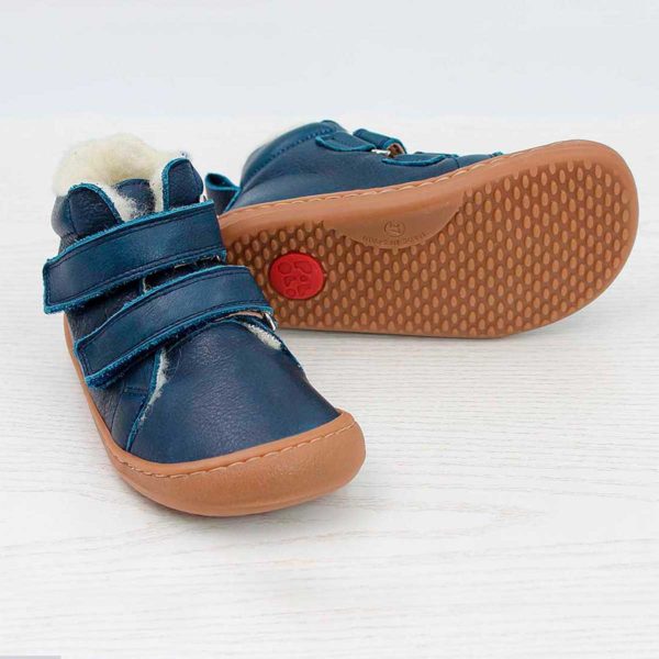 Pololo Barfuß Winterstiefel Blau