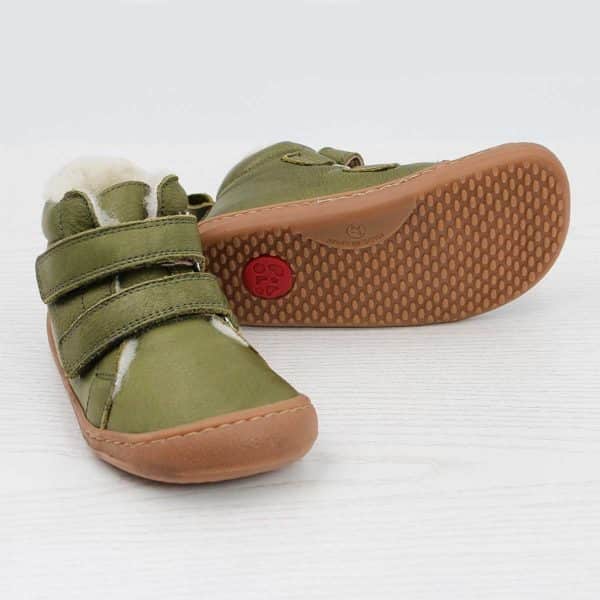 Pololo Barfuß Winterstiefel Grün