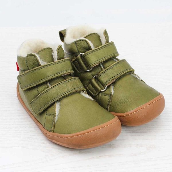 Pololo Barfuß Winterstiefel Grün