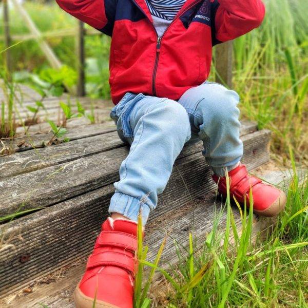 Pololo Barfuß Winterstiefel Rot