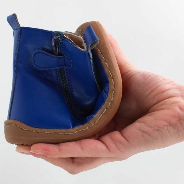 Pololo Barfußschuh Chelsea Leder Blau