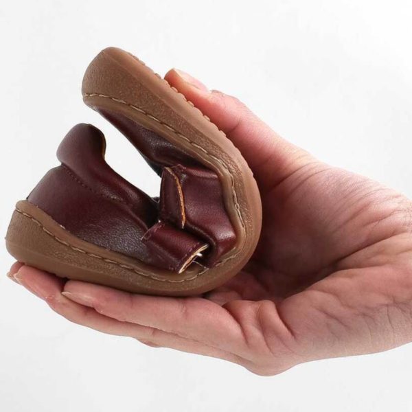 Pololo Barfußschuh Chelsea Leder Braun