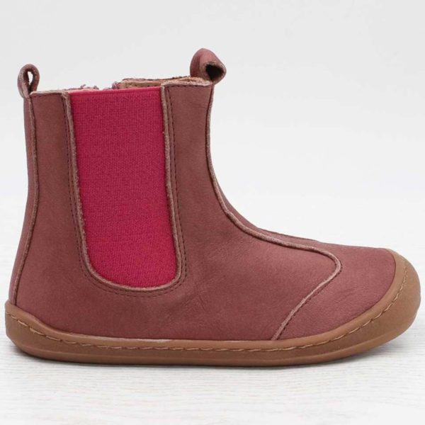 Pololo Barfußschuh Chelsea Leder Lila