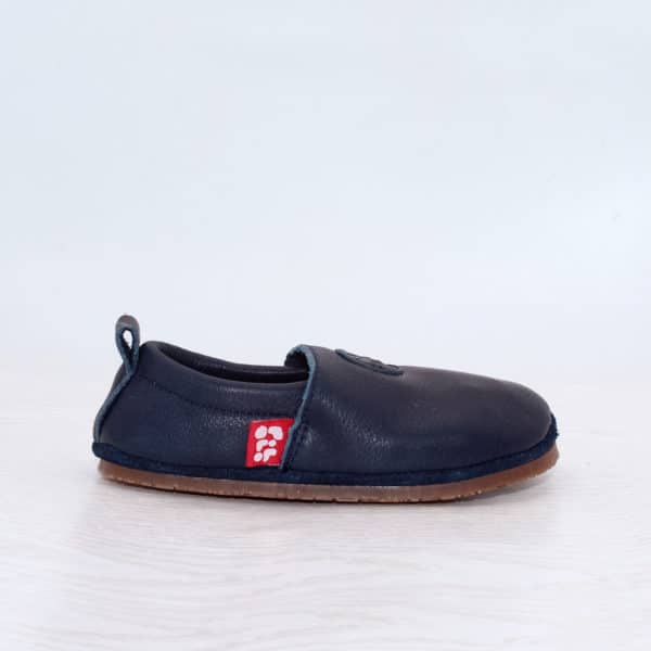Pololo Barfußschuh Uni Leder Blau