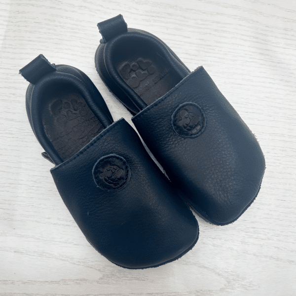 Pololo Barfußschuh Uni Leder Blau