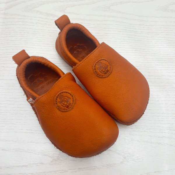 Pololo Barfußschuh Uni Leder Hellbraun