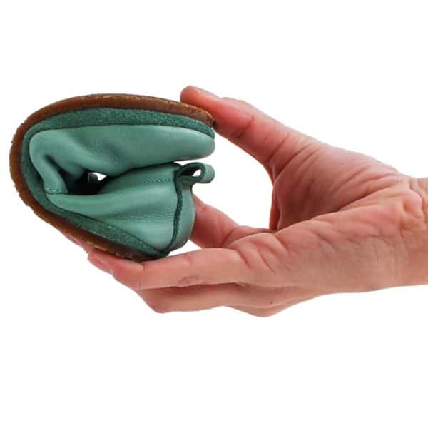 Pololo Barfußschuh Uni Leder Hellgrün