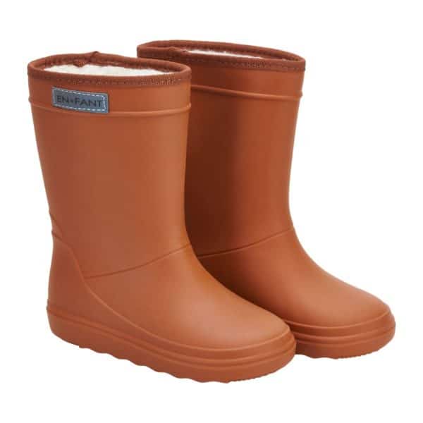 Pololo Gummistiefel EnFant gefüttert Braun 20-30