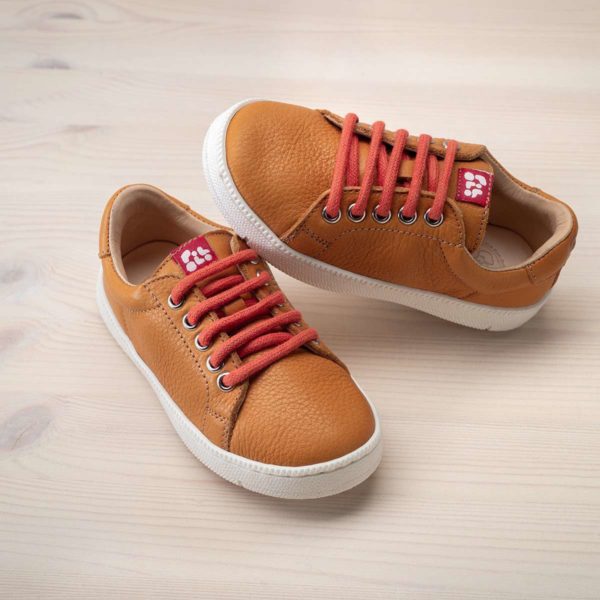 Pololo Leder-Sneaker Hellbraun