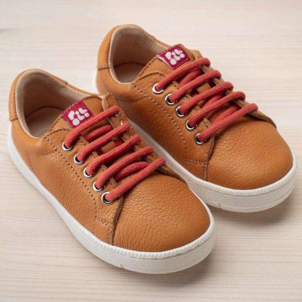 Pololo Leder-Sneaker Hellbraun