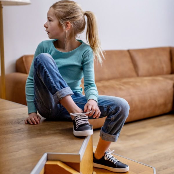 Pololo Veganer Kaktus Sneaker Schwarz Maxi 24-34