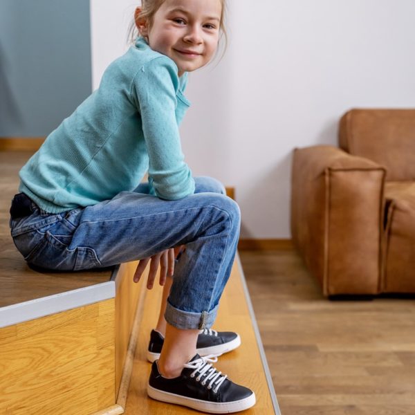 Pololo Veganer Kaktus Sneaker Schwarz Maxi 24-34