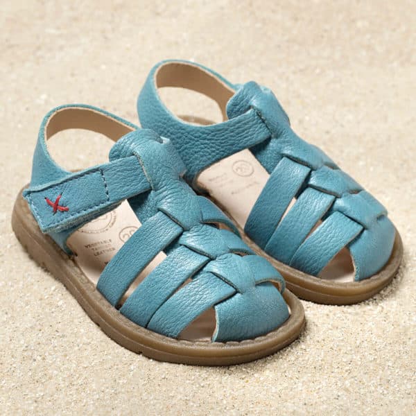Pololo Sandale Fiesta Hellblau – Restpaare in Größe 20 & 21