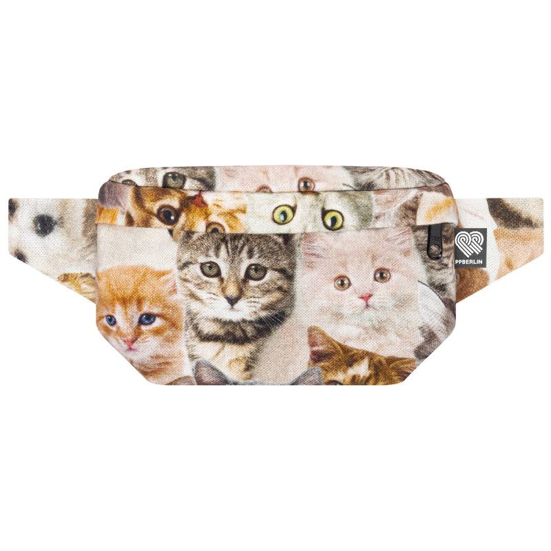 PP Berlin Bauchtasche Eckig Klein, Canvas Stoff, Damen Herren Unisex