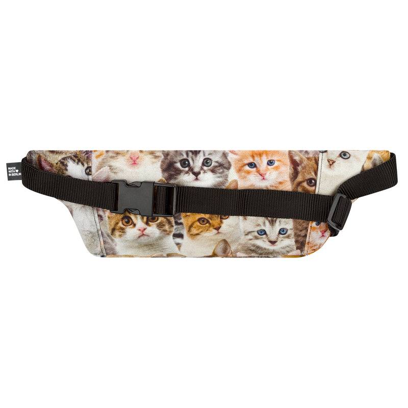 PP Berlin Bauchtasche Flach, Canvas Stoff, Damen Herren Unisex