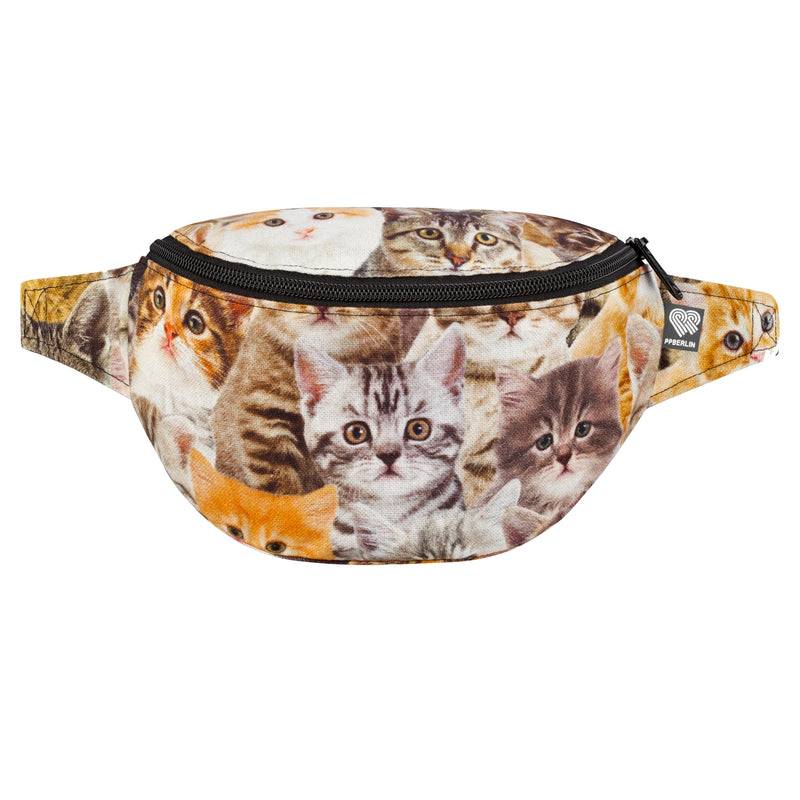 PP Berlin Bauchtasche Klassisch, Canvas Stoff Mit Motiven, Damen Herren Unisex