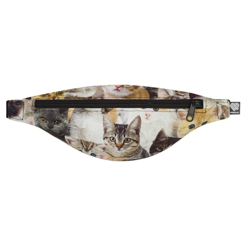 PP Berlin Bauchtasche Schmal, Canvas Stoff Mit Motiven, Damen Herren Unisex